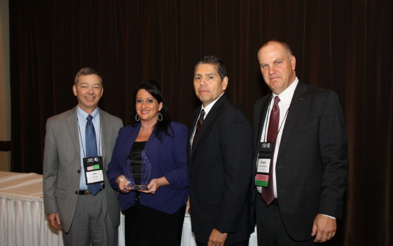 Rachel Lugo Receiving a Prestigious Traffic Safety Award