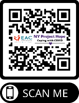 NY Project Hope's crisis counseling QR code