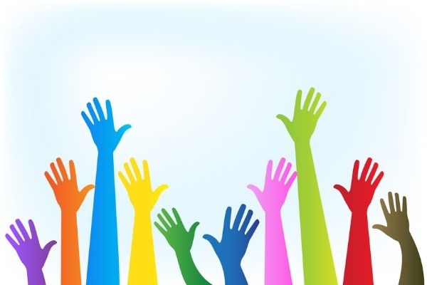 raising hands | community service program