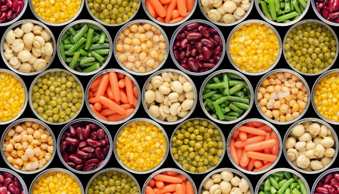small portions of canned vegetables | Nutrition and Services for Seniors